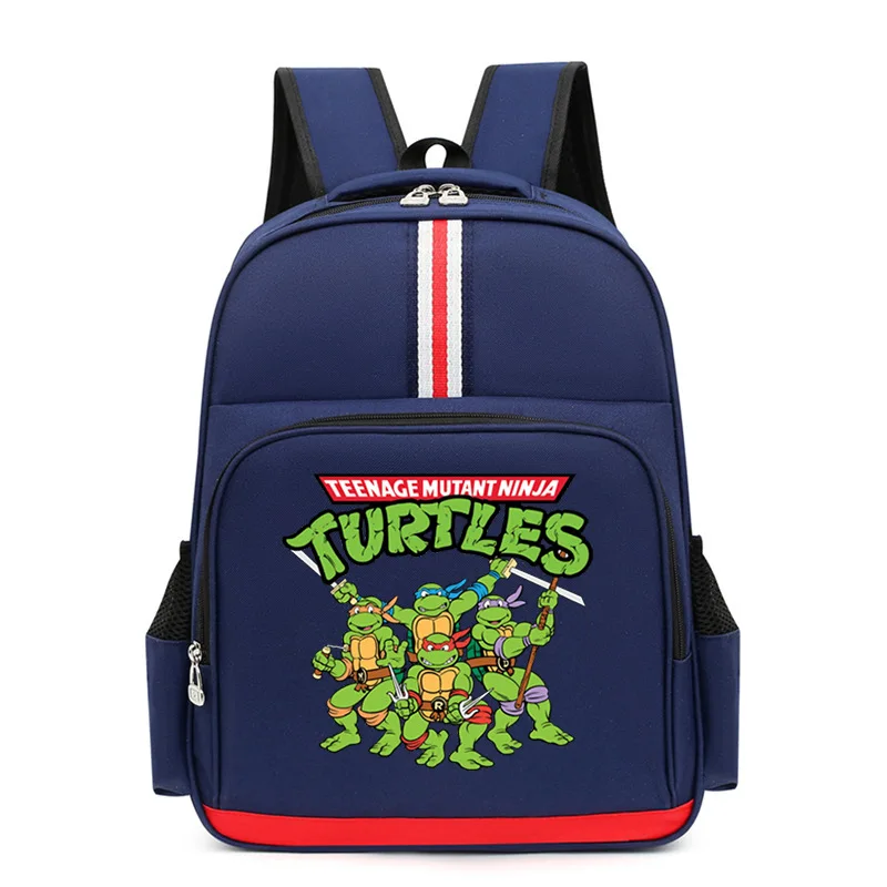 Teenage Ninja Turtle Backpack Anime Cartoon Print Kids Boys Girls Large Capacity Primary School Bag Student Storage Knapsack