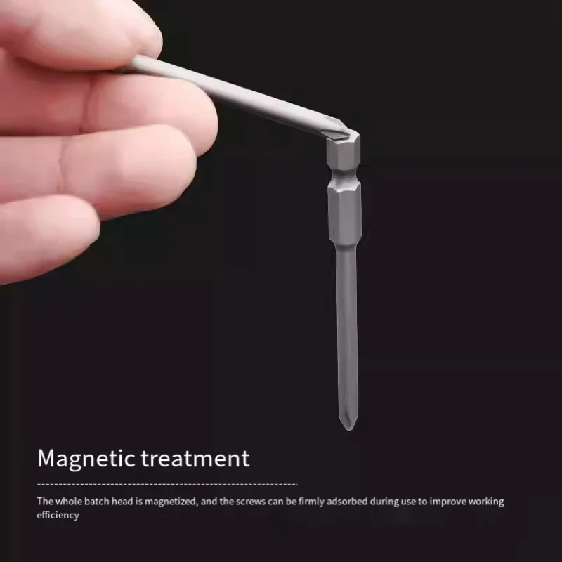 Electric Phillips Screwdriver Bit PH0 PH1 PH2 Strong Magnetic Batch Head 65mm/100mm Cross Screwdriver Bit Impact Driver