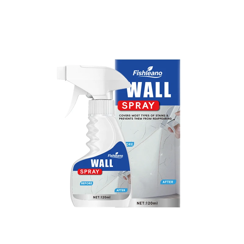 Fishleano Wandspray 120ml Witte Muurverf Reparatie Spray voor Vlekken Schimmel Graffiti Verbergen