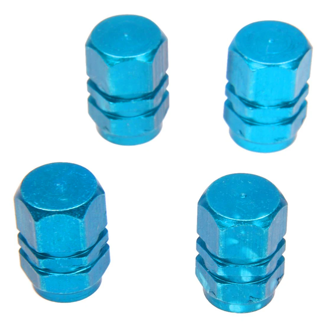 JUF-4X Tire Wheel Rims Stem Air Valve Caps Tyre Cover Car Truck Bike Blue