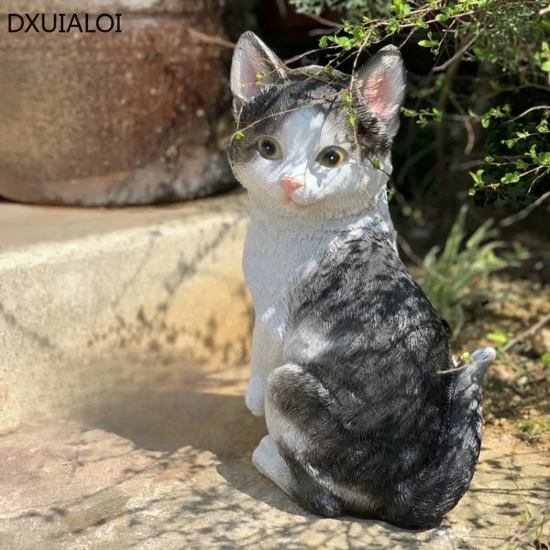 Garden ornaments Cartoon animal outdoor garden sculpture Home decoration accessories resin crafts 1pc