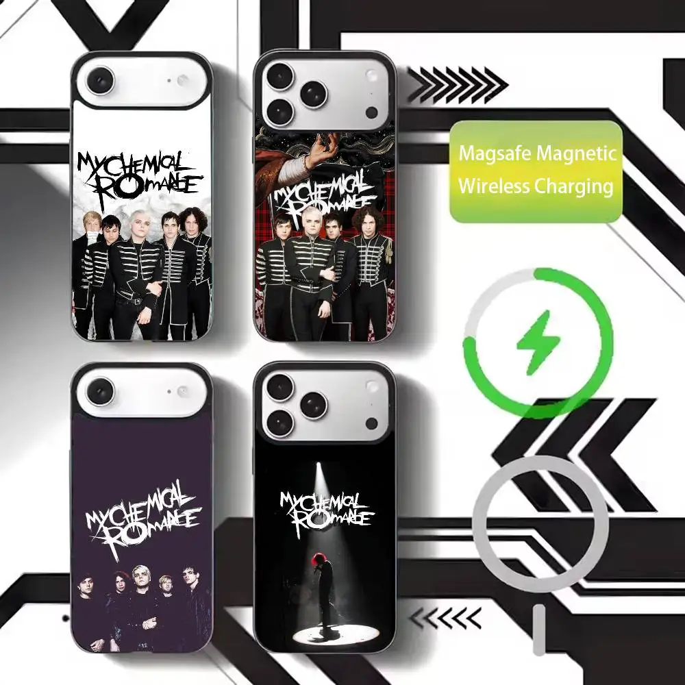 

MCR Fan Icon My C-Chemical Romance Phone Case For iPhone17,16,15,14,13,12,11 Plus,Pro Max Magnetic For Magsafe Wireless Charging
