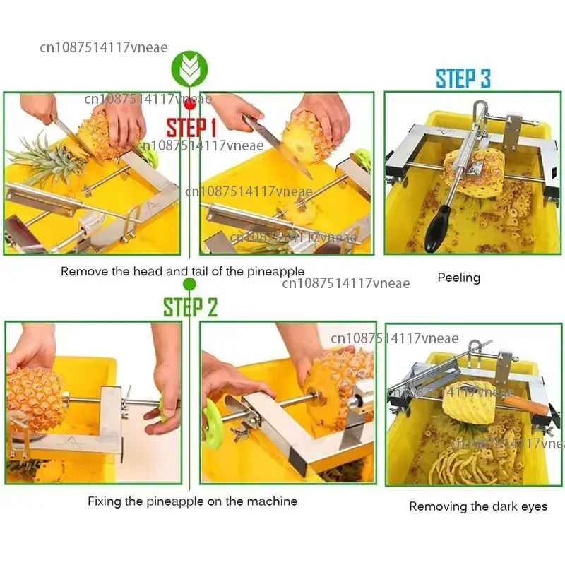 Stainless Steel Manual Pineapple Peeling Machine Peeling Cantaloupe Machine