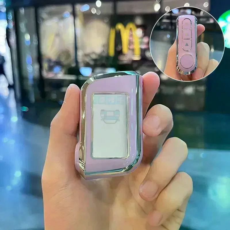 Fashion TPU Car Key Case Cover For Starline A93 A63 Russian Version Two Way Car Alarm LCD Remote Controller Keychain Accessorie