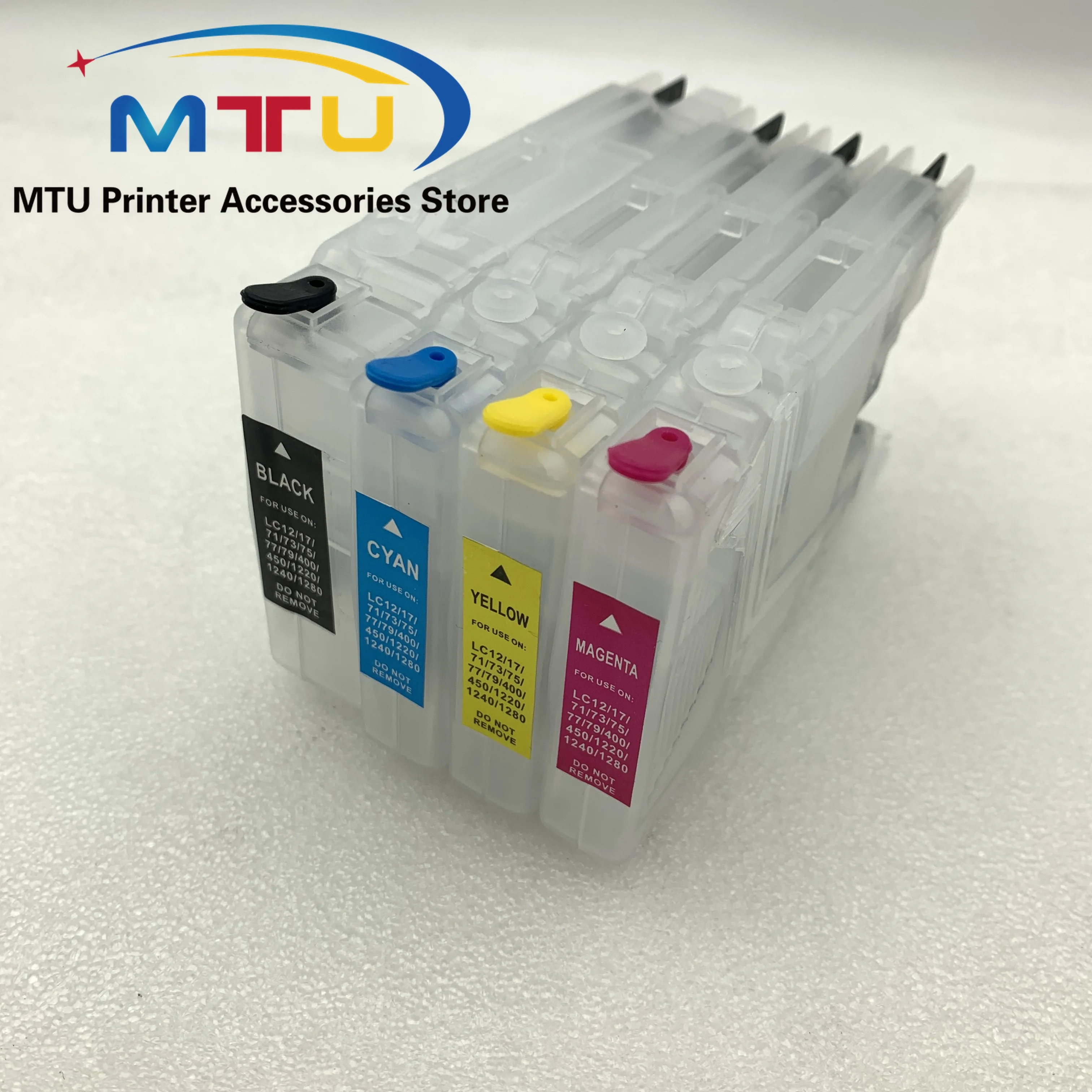 1Set LC17 LC79 LC73 LC75 LC400 LC1220 LC1240 Refillable Ink Cartridge for Brother MFC-J425W J430W J435W J625DW J825DW J835DW