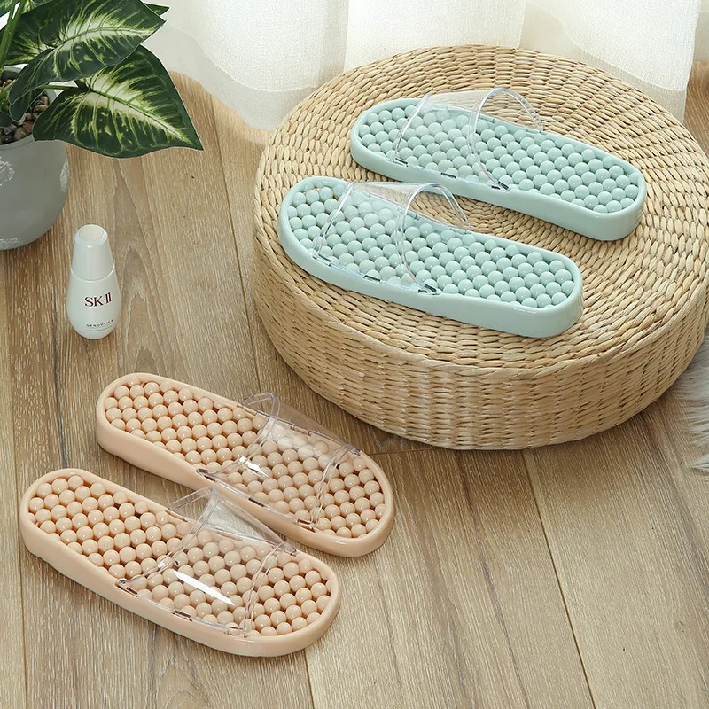 New Anti-skid Water Leakage Couple Home Sandals Creative Internet Celebrity Massage Slippers Bathroom Bath Woman Summer Indoor