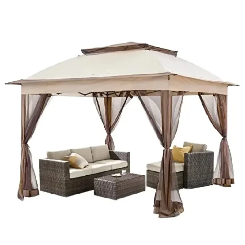 Patio Custom logo  Heavy    Tent Advertising Garden  Water Resistant   Printed Side Pop up Gazebo