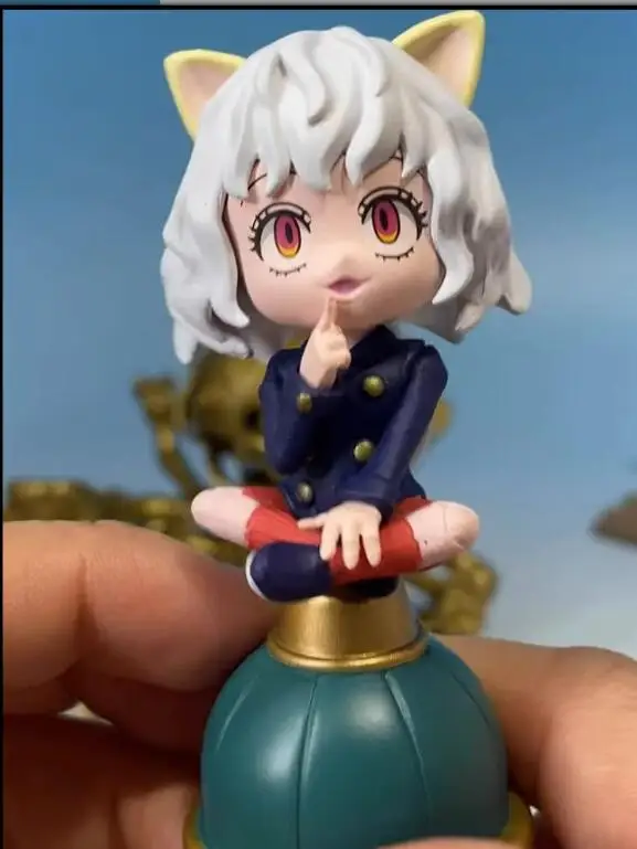 No box 2023 In stock 6pcs/lot Japanese original anime figure Neferpitou Q version action figure collectible model toys