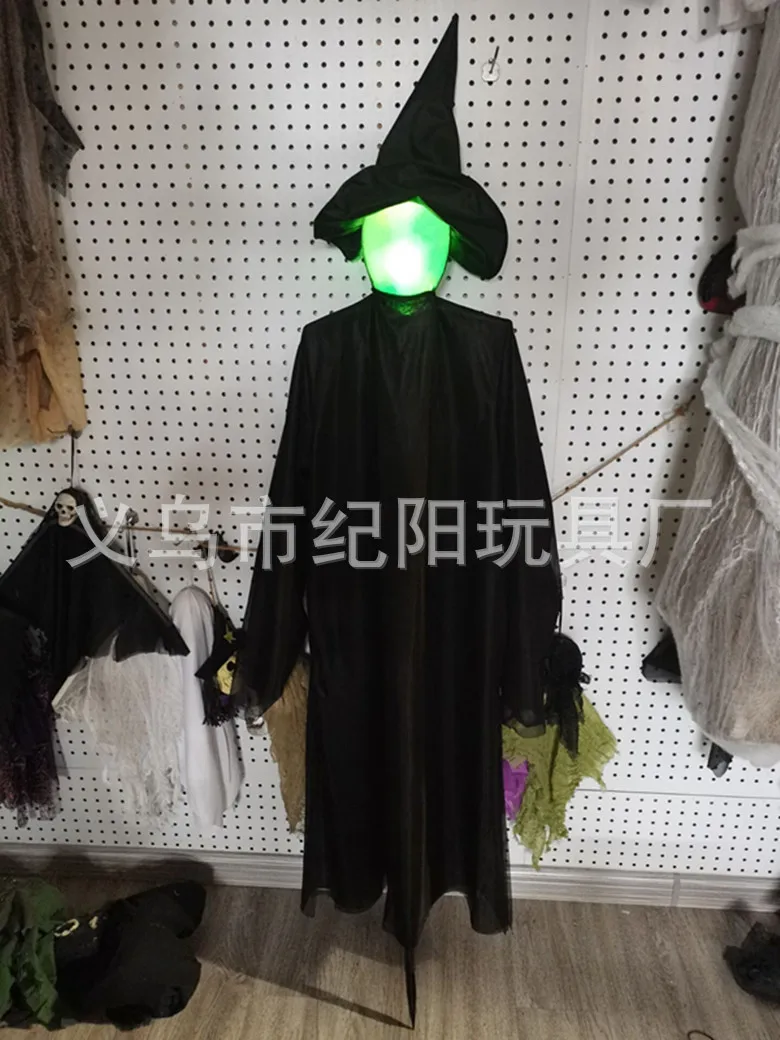 Sorcière Lumineuses Avec Piquets، ديكورات D'Halloween En Plein Air، Mains Serrées، Décor À Capteur Security É Par Le Son