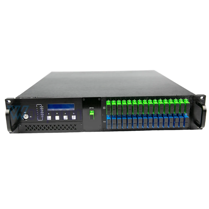

Fiber Optical Amplifier EDFA WDM 16 Port 32 Ports High Power GPON OLT Network EDFA 1550nm PON CATV EDFA