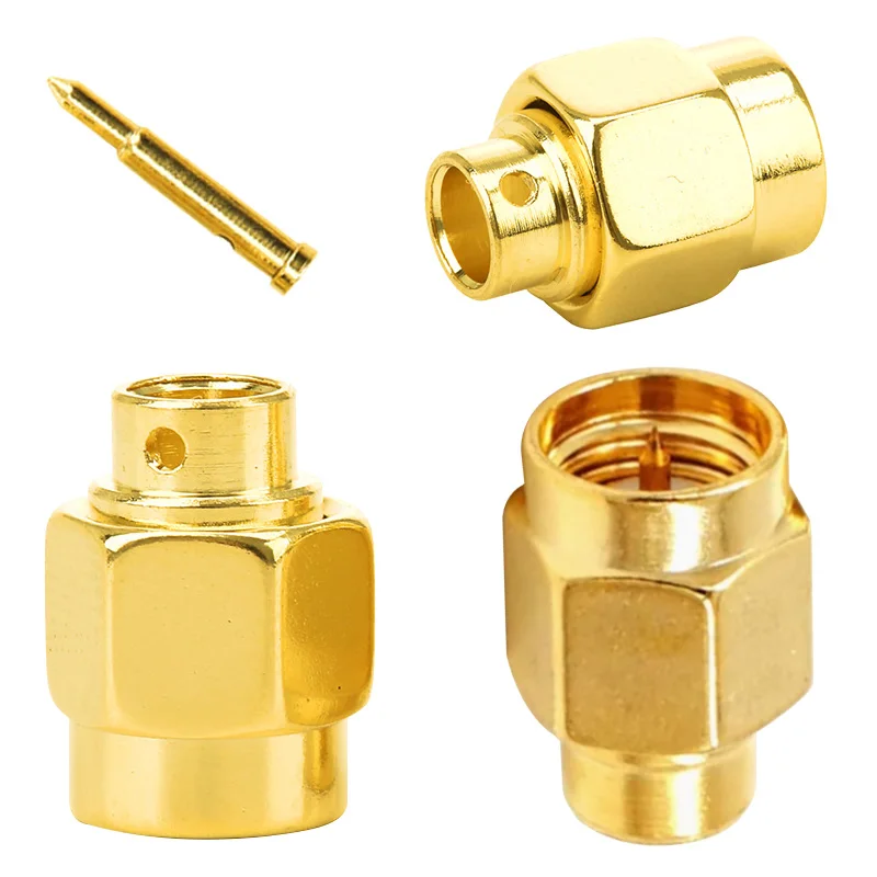 Semi-rigid  Cable RF Connector High Quality  Male RF Coaxial Termination Dummy Load Gold Plated Cap Connectors Accessories