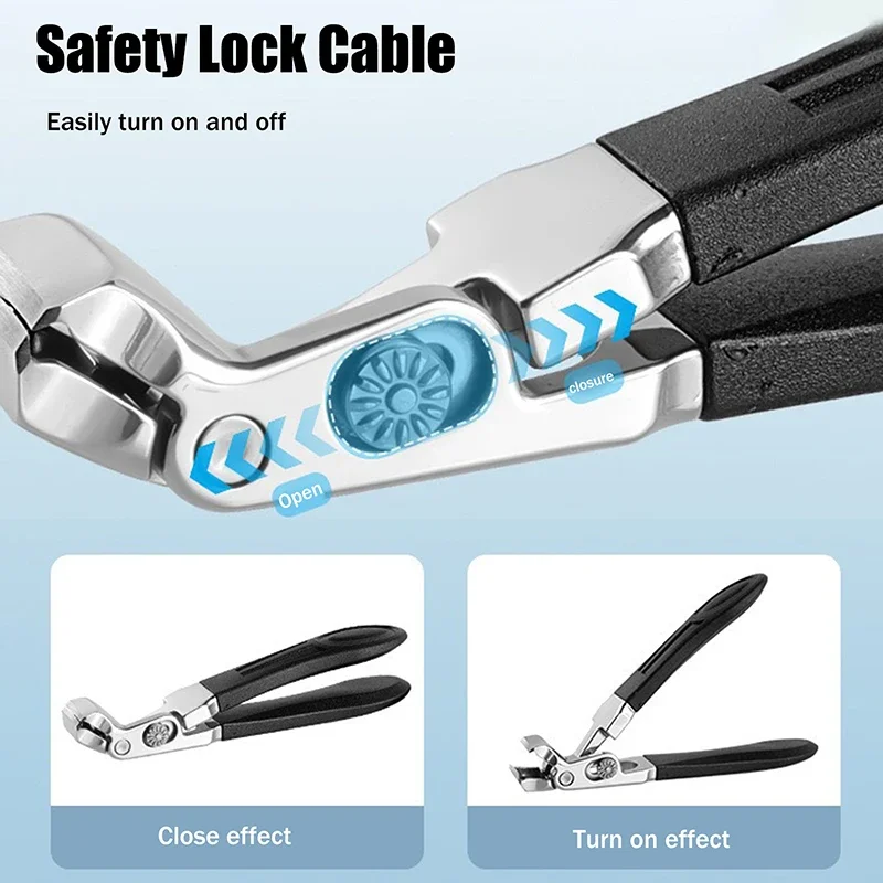 ที่ตัดเล็บมืออาชีพ ป้องกันการกระเด็น ด้ามจับยาว สำหรับตัดเล็บมือและเล็บเท้า แบบเฉียง