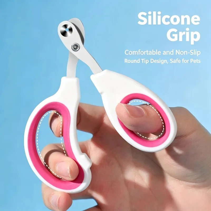 Pet Specific Nail Clippers with Round Holes Small Blind Eyes Cat Nail Clippers Prevent Accidental Injury Cat  Dog Nail Clippers
