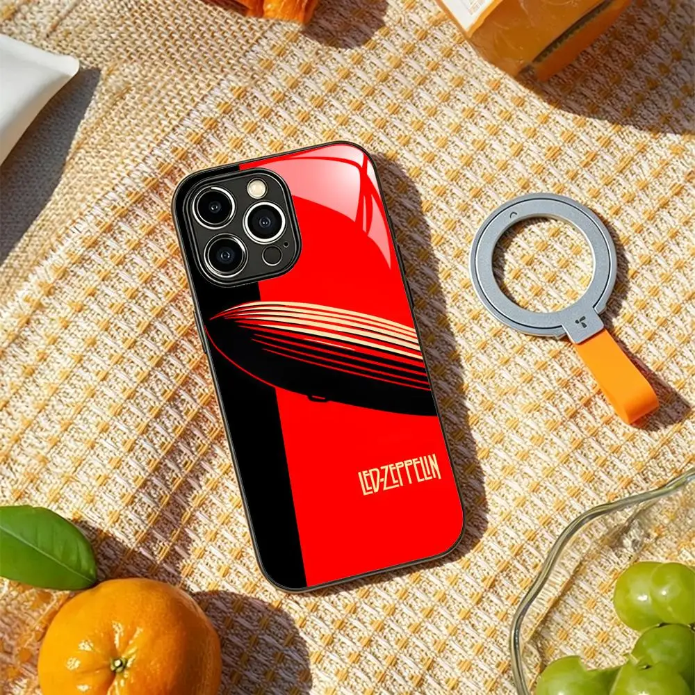 Band L-led Z-zeppelin ROCK Phone Case For iPhone17 Air 16 e 15 14 13 12 11 Plus Mini Pro Max Glass Magnetic Case view 2