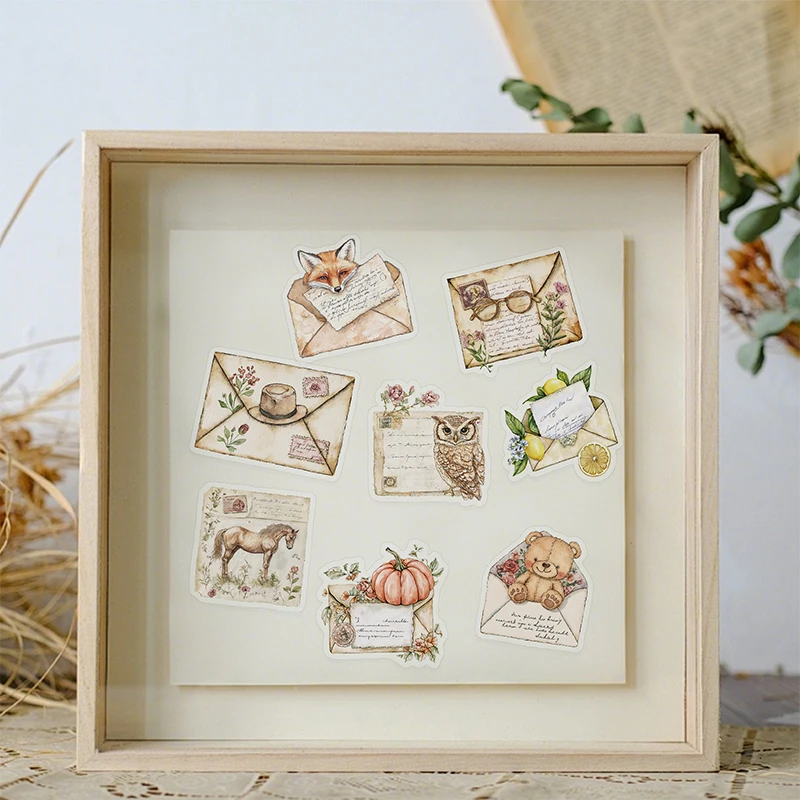 50 قطعة المغلف الرجعية الكتابة على الجدران ملصقات تذكارية حفلة دراجة نارية الغيتار المحمول الثلاجة الهاتف مذكرات جماليات الزخرفية الشارات