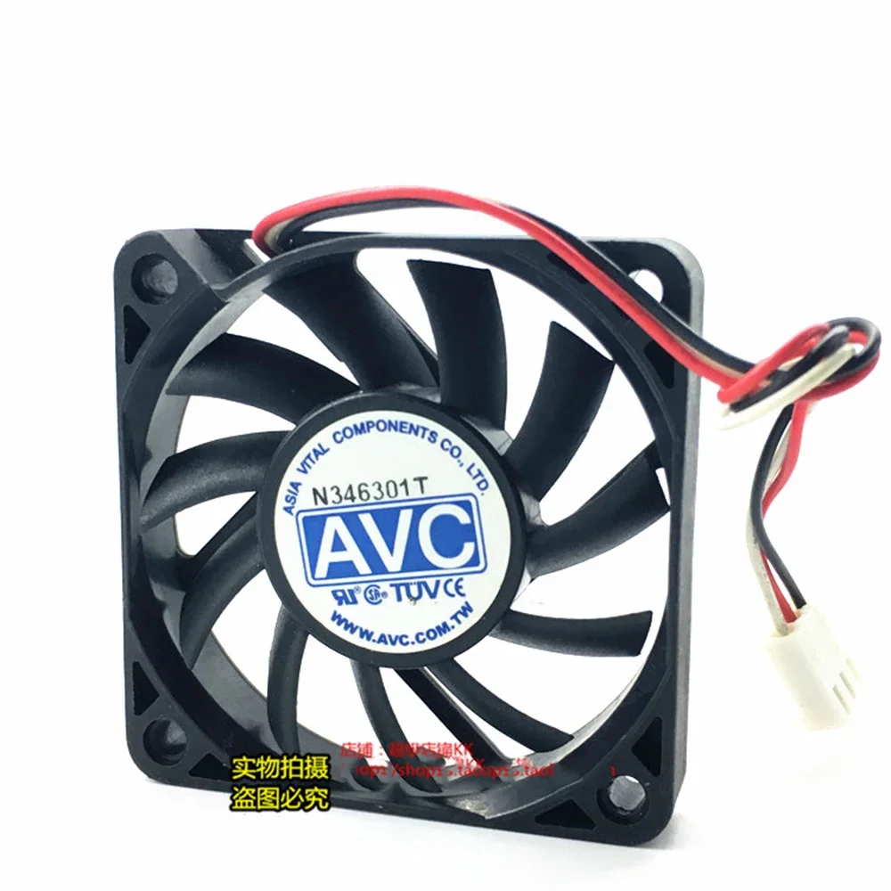 For AVC F6010B12HS 12V 0.19A 6010 60x60x10mm 6cm server cooling fan