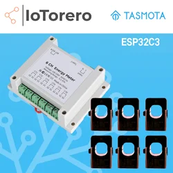 IoTorero Tasmota MQTT 6 CH Energy Meter Works With Home Assistant