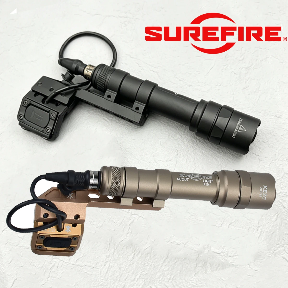 

Tactical Airsoft M600 M300 M600C M300A Flashlight Weapons Scout Light with 20mm Picatinny Mod Button Switch UNITY Offset Mount