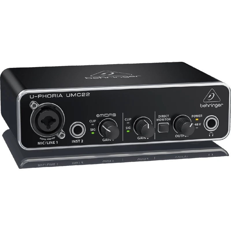 BEHRINGER UMC22/ UM2/UMC202HD Microphone Amplifier Live Recording