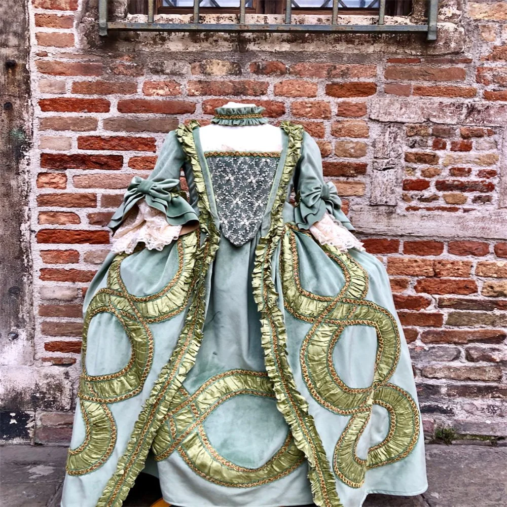 

1700s Rococo Baroque Marie Antoinette Dress French Court Queen Georgian Duchess Venice Masquerade Luxury Ball Gown