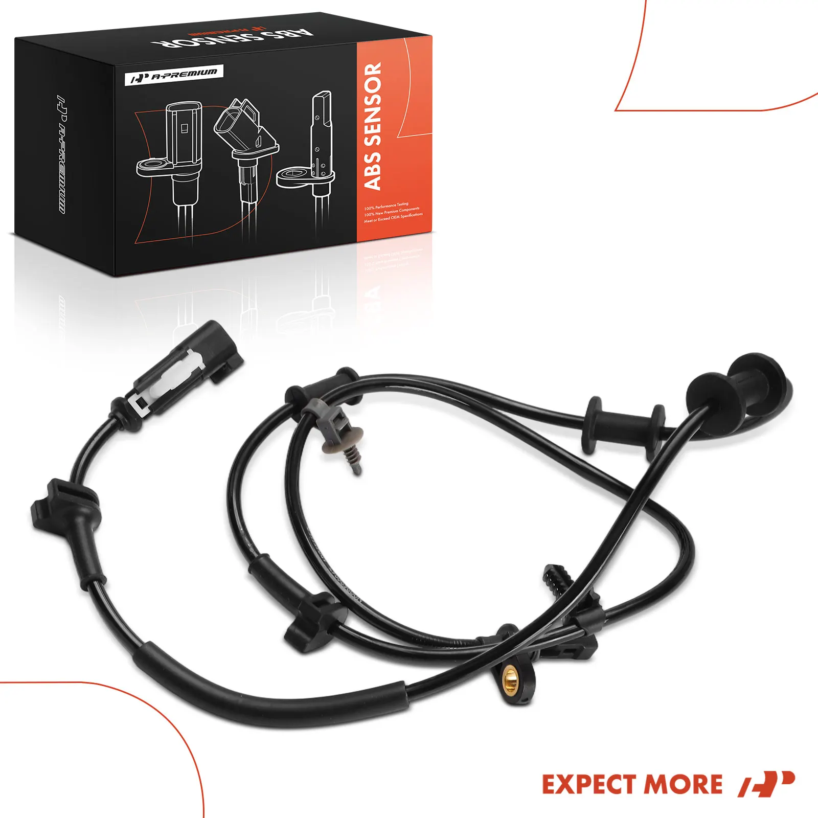 A-Premium Rear Driver Side ABS Wheel Speed Sensor for Ford F-250 Super Duty F-350 Super Duty 17-23 F-450 Super Duty 16-18 7