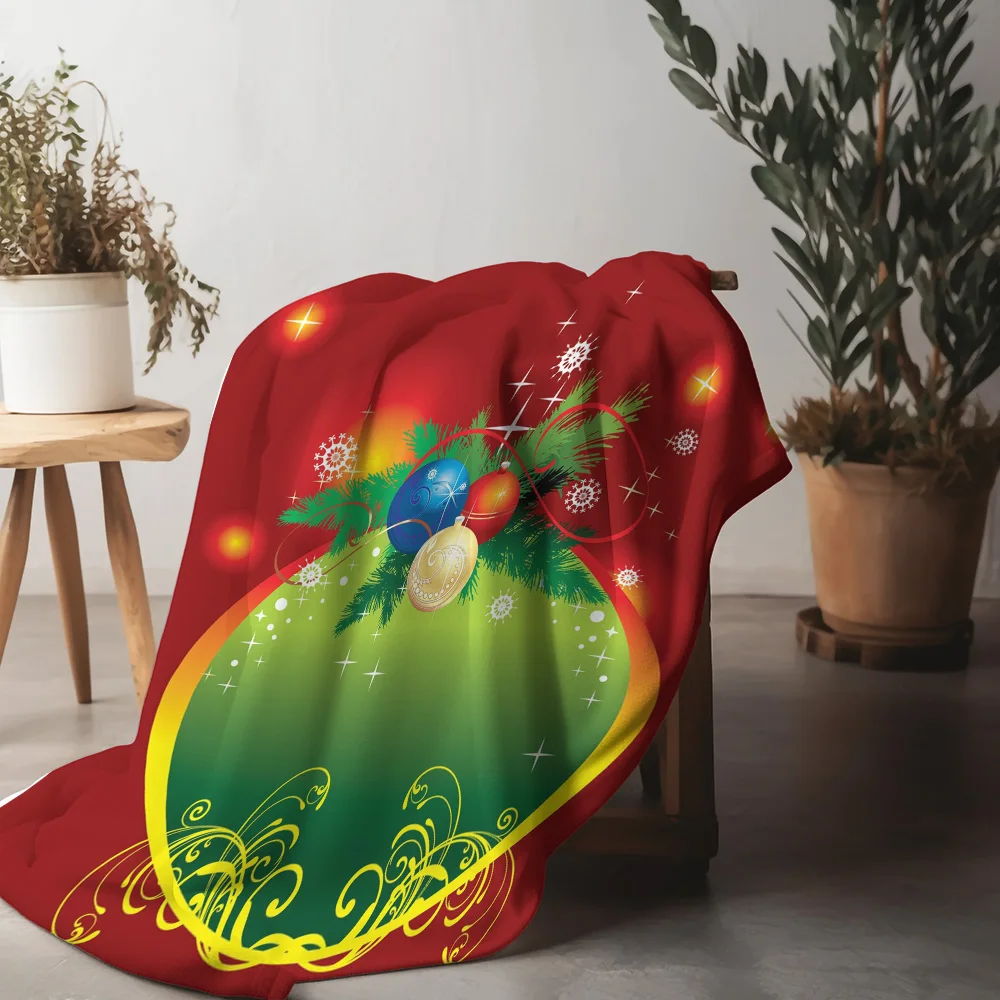 

Tu Soft Cozy Throw Blanket Flannel Fleece Warm Home Decor Bedding Living Room Dorm Decor Gift Idea Holiday Christmas Pattern