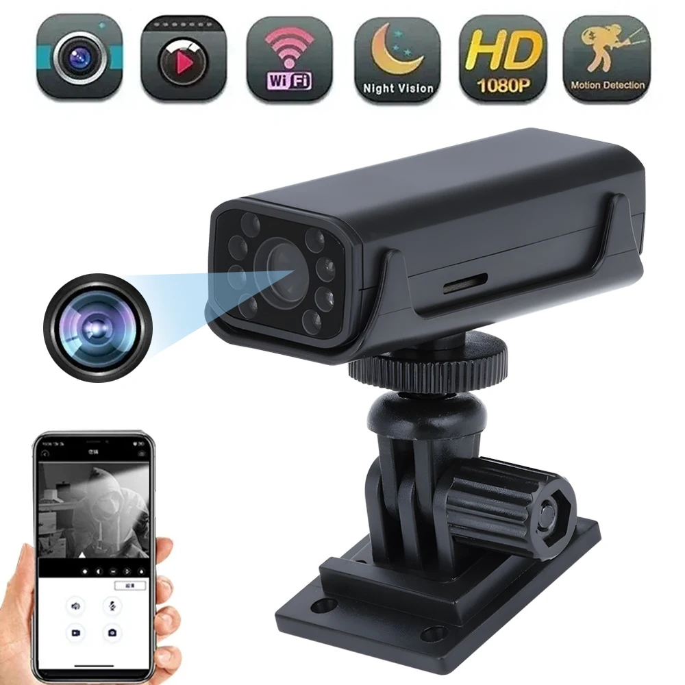 1080P HD Wireless Mini Web Camera WiFi Remote View Outdoor waterproof Camera Infrared Night Vision Home Security Camera