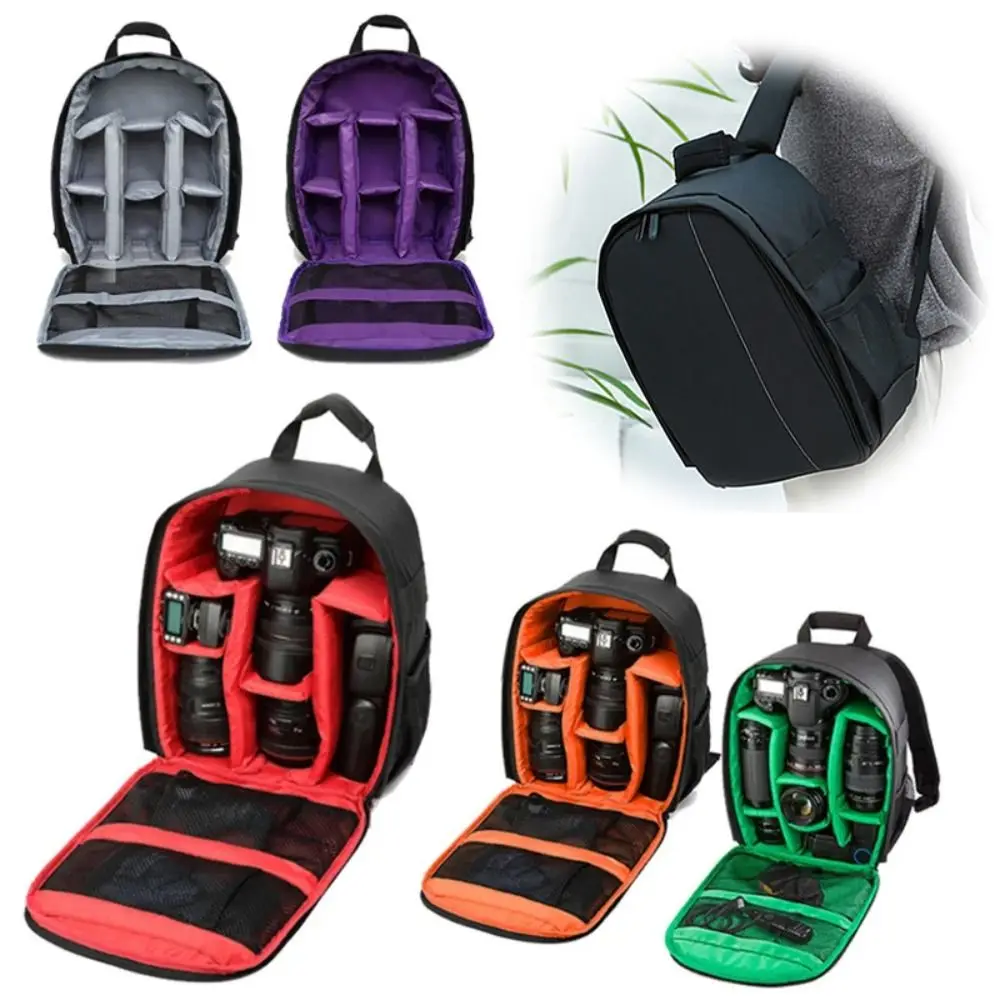 Multi-functional Camera Bag Waterproof Wear Resistant Camera Storage Bag Durable Padded Dividers Camera Lens Pouch Outdoor