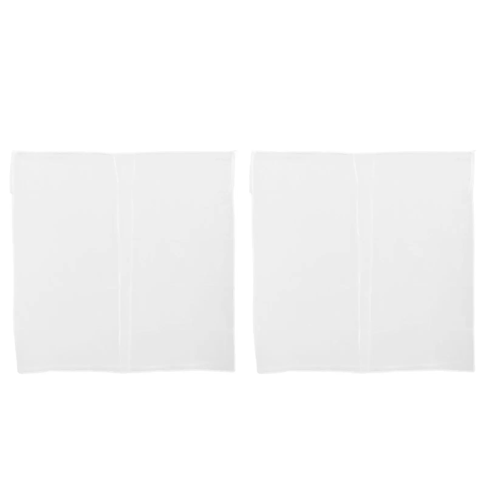 2Sets Closet Dustproof Covers Translucent Clothing Rack Wardrobe Storage Cover Open Closet Clothes Dust Cover 43x43