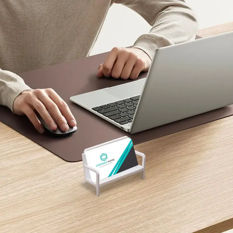 Business Card Display Stand Card Storage Display Case Sofa Shape Desk Card Holder For Exhibition Decorative Plate Metal Card