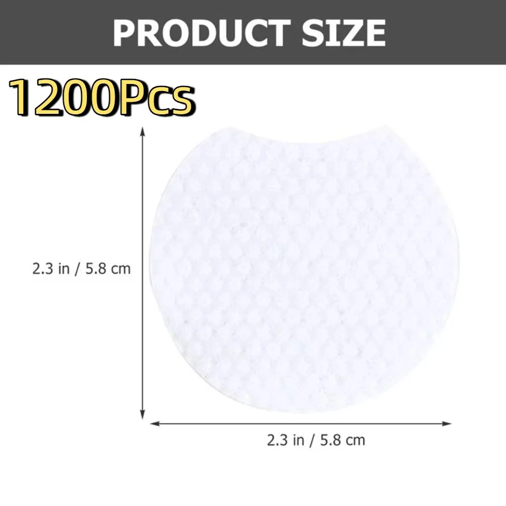 1200Pcs 소프트 메이크업 리무버 패드 일회용 신축성있는 페이셜 클렌징 패드 누락 코너 디자인 양면