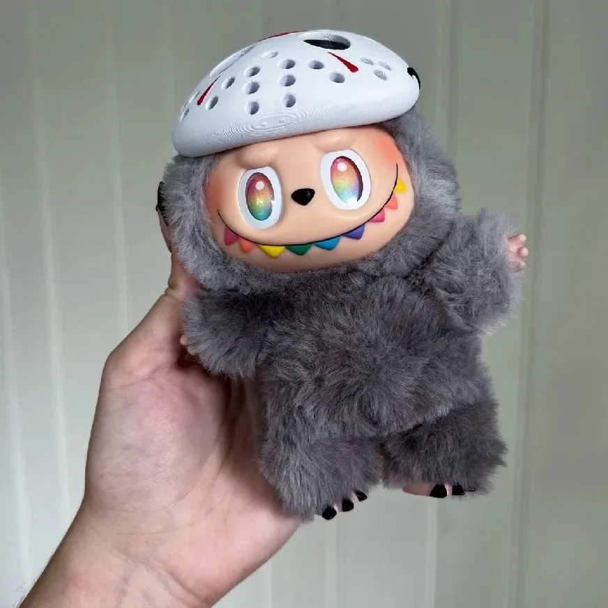 

Labubu Doll Mask clothes Generation Scary Mask Halloween Decoration For 17/15cm labubu V1 V2 V3 Accessories DIY originals Gifts