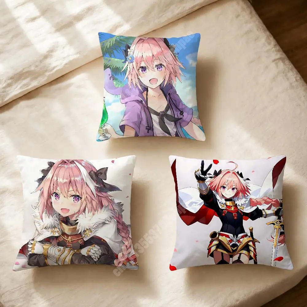F-Fate Astolfo G-Grand Order Pillow Cover Cushion Case Sofa Couch Modern Apartment Decor Family Furnishing