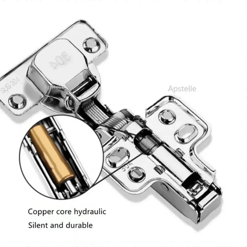 C Series Hinge Stainless Steel Door Hydraulic Hinges Damper Buffer Soft Close For Cabinet Cupboard Furniture Hardware