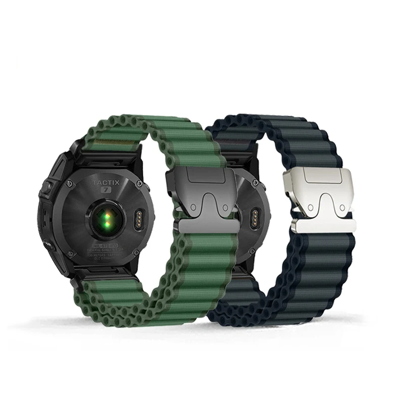 

20mm 22mm 26mm Woven Nylon QuickFit Band For Garmin Fenix 8 47mm 51mm 7 7X 6 6X 5 5X Plus/Enduro 3/Epix Pro Gen 2 Strap Bracelet