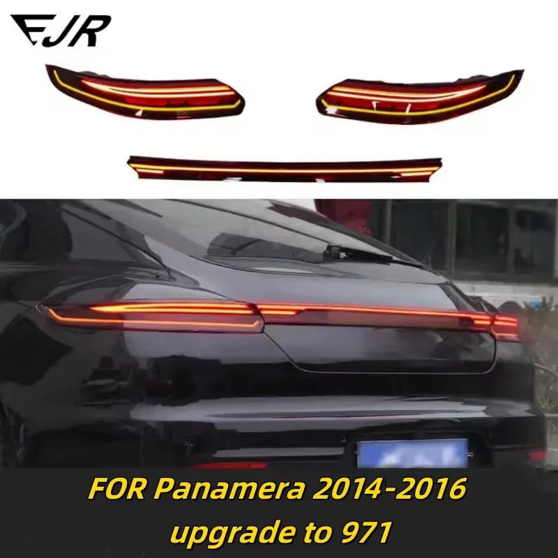 Dla Porsche Panamera 2014-2016 970 970.2 aktualizacja tylnego światła do 971 w nowym stylu tylne światła bagażnika akcesoria do lamp samochodowych