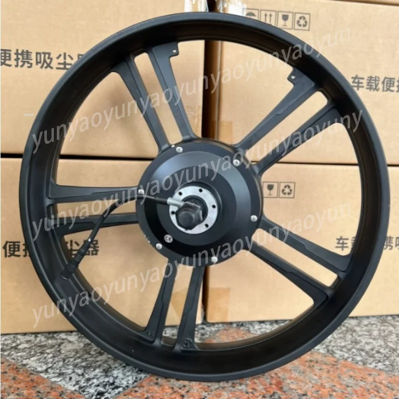 48V 750W 20 Inch Geared Hub Motor for Tire Snow Bike, Brushless Rear Wheel with Hall