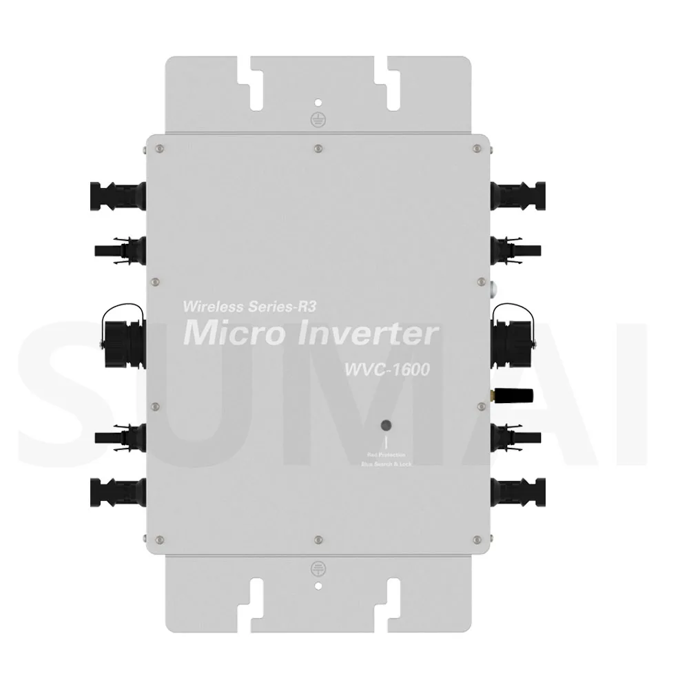 1600W Wireless Micro Inverter Built in Controller Solar Grid Tie Converter DC22-60V to 120V/230V Auto Switch With Wifi