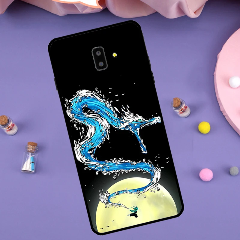Japanese Wave Anime Dragon Cover For Samsung Galaxy J4 J6 2018 A7 A9 A6 A8 Plus J8 J3 J5 J7 2017 J1 A5 A3 2016 Case image 4