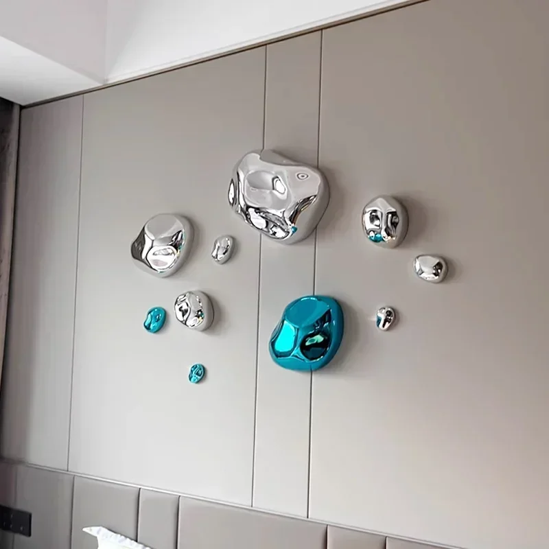 Creative Background Wall Decor Pendant Simulated Stone Pendant Living Room Dining Room Hotel Abstract Decor Wall Accessories