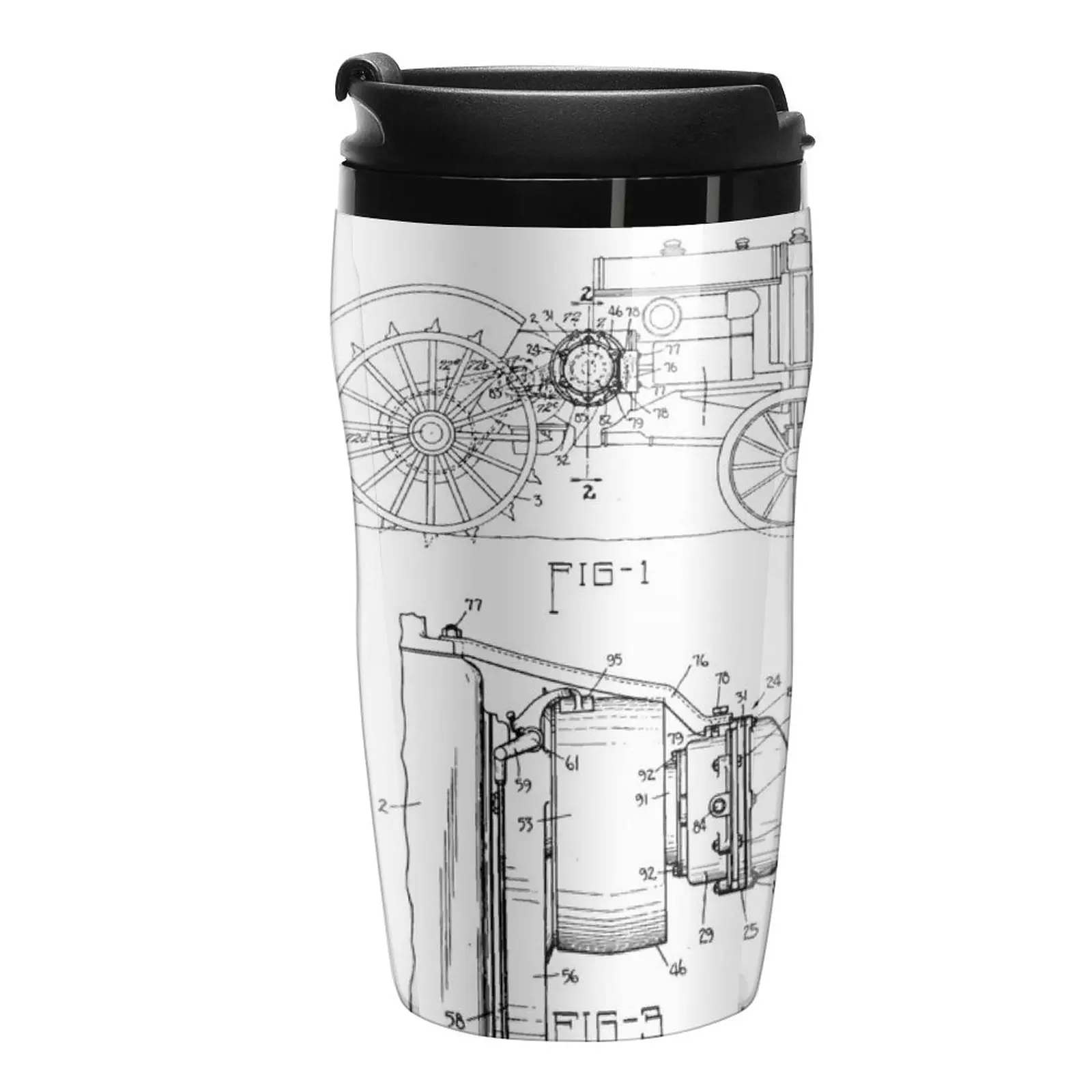 New Tractor Patent 1934 Vintage Tractor Blueprint Travel Coffee Mug Latte Cup Coffee Cup To Go Coffee Bowls Cup For Coffee