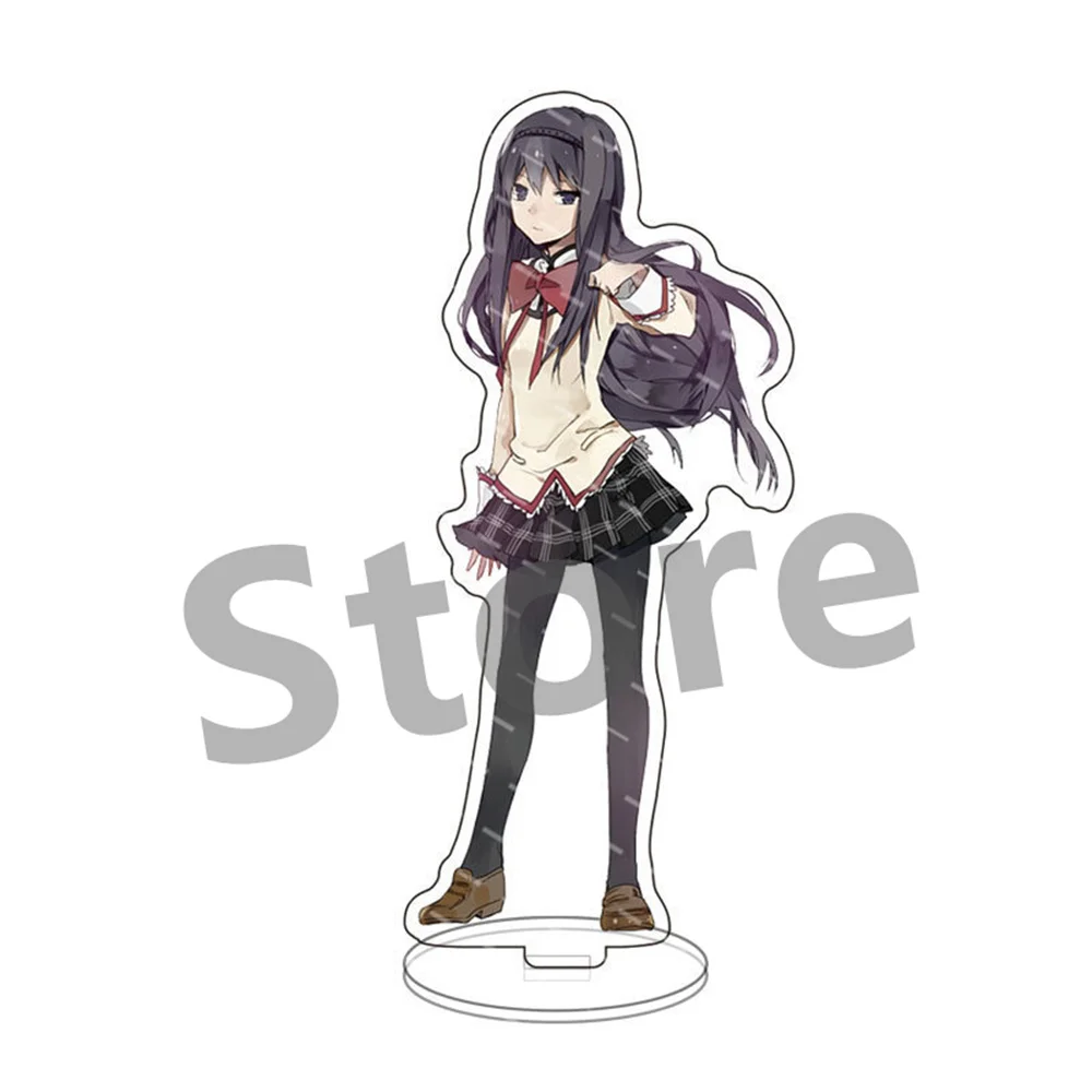 Anime Puella Magi Madoka Magica Acrylic Stand Model Figure Plate Holder Topper Cartoon Birthday Fans Gift 15cm