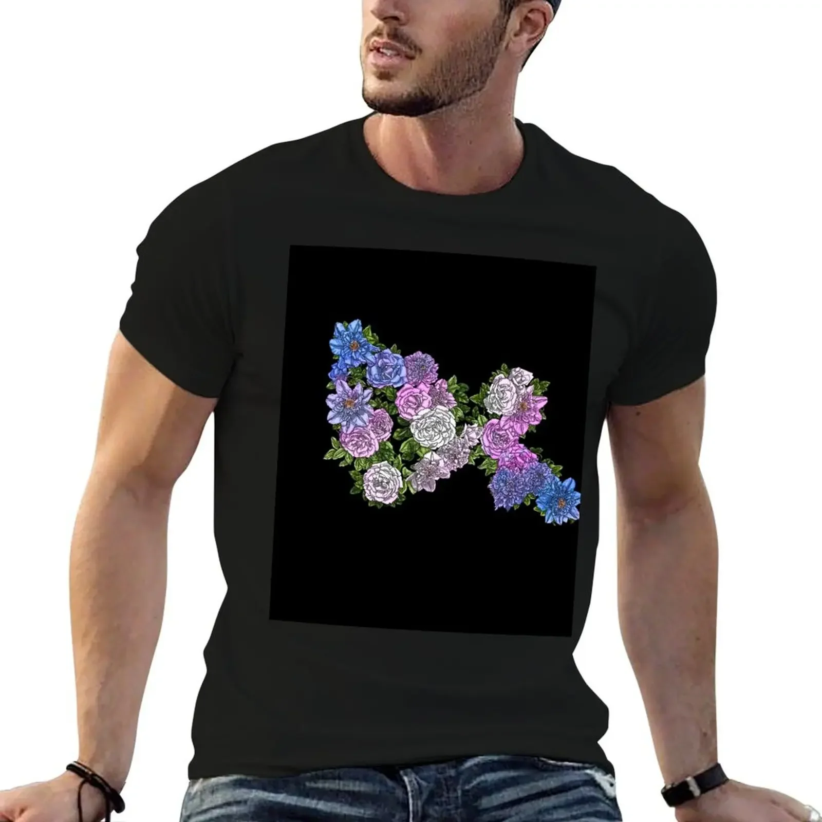 

Clematis and Roses 2023 T-Shirt vintage vintage t shirts mens vintage t shirts