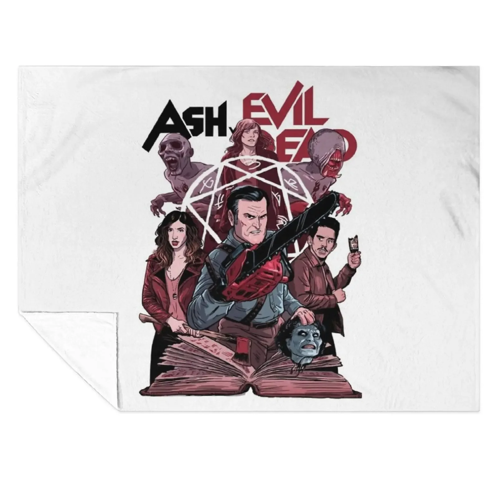 

Ash Vs Evil Dead evil Throw Blanket Picnic halloween Retros Comforter Blankets