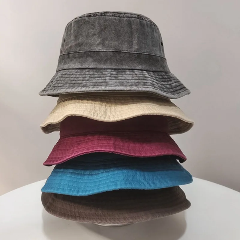 2024 Big Head Plus Size Bucket Hat for Men Pure Cotton Panama Fisherman Hat Korean Man Women 59cm 60cm 62cm 63cm Sun Hat