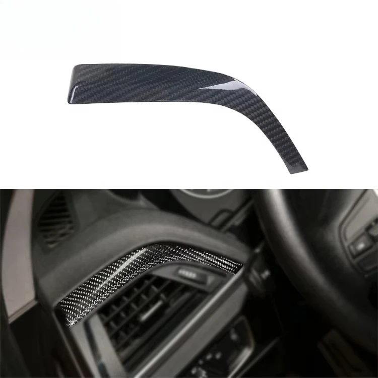 8pcs Interior Trims Car Interior Dashboard Cover Real Dry Carbon Fiber for 1 Series F20 2012-2016