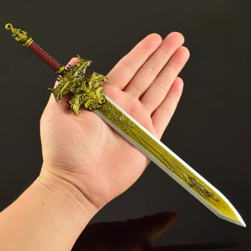 30cm/11.81in Creation of The Gods Gaming Peripheral Model Metal Craftwork Ornament Jue Sword Desktop Display Ornament Collection