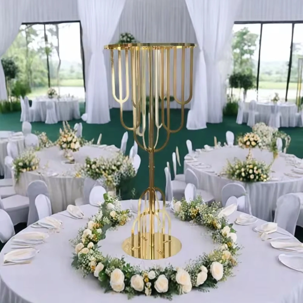 10pcs) Gold/sliver/white/black/ Table Centerpieces Flower Rack Riser Floral Display Pedestal Metal Flower Stand