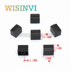 10PCS 12*5.5*11mm plastic key cap power switch cap square hole 3.2*3.2mm rectangular switch button cap