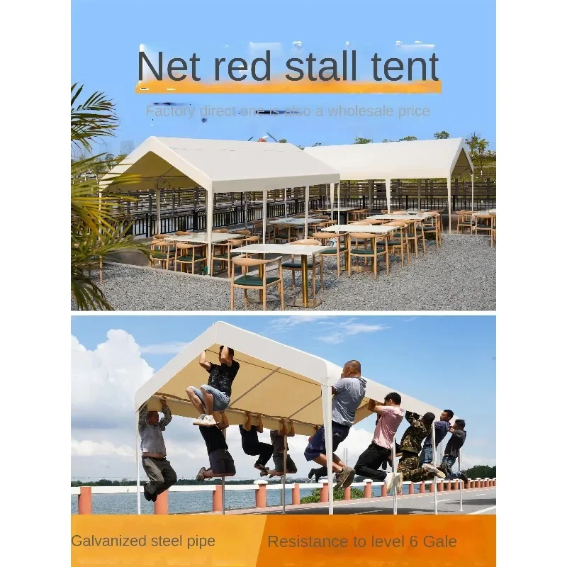 2026 NEW Sunscreen And UV Protection Outdoor Tent Market Shed Night Market Stall Four-foot Awning Commercial Sunshade Large Umb